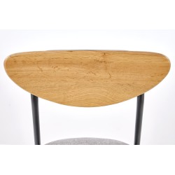 'DICKY Set: Table + 4 Chairs, Natural / Black / Ash' 'DICKY Set: Table + 4 Chairs, Natural / Black / Ash'