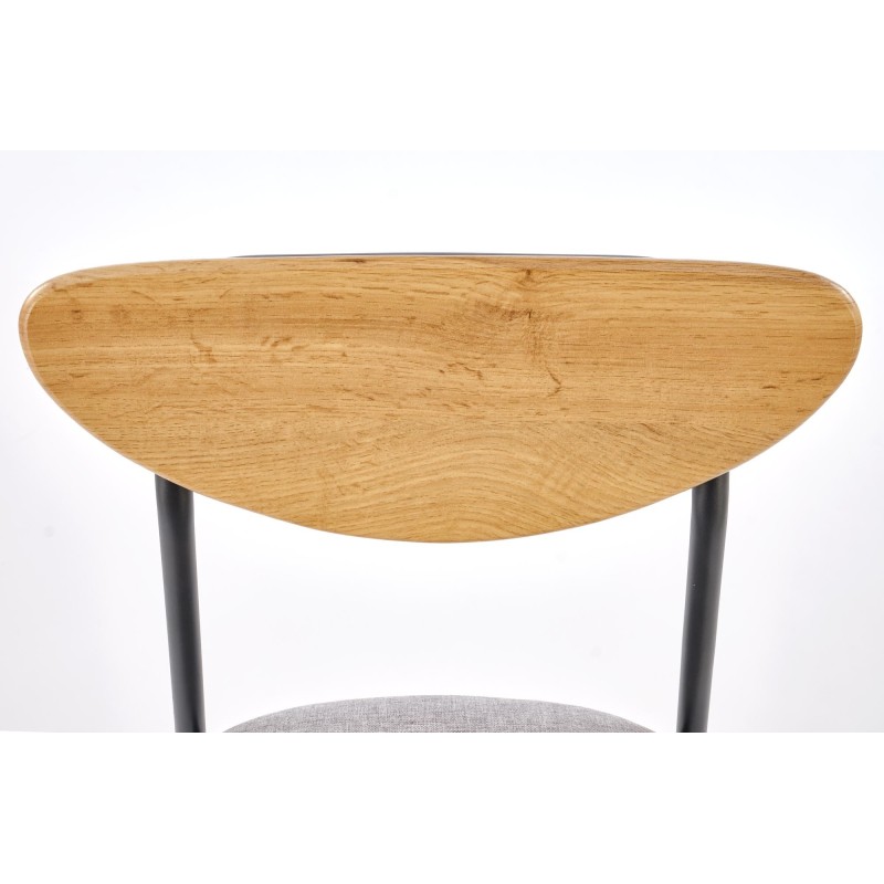 'DICKY Set: Table + 4 Chairs, Natural / Black / Ash' 'DICKY Set: Table + 4 Chairs, Natural / Black / Ash'