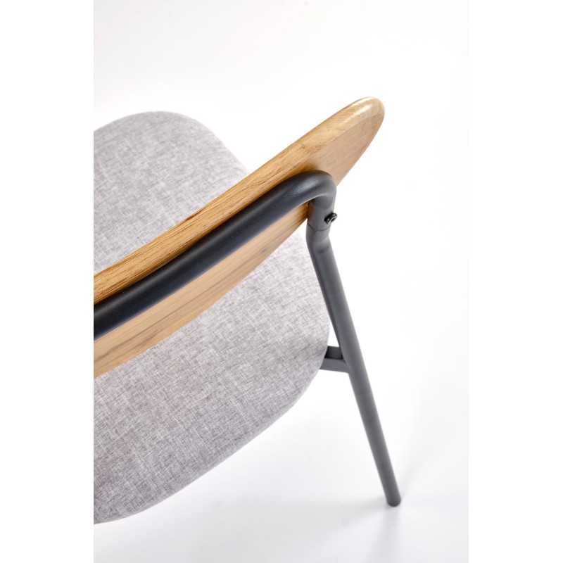 'DICKY Set: Table + 4 Chairs, Natural / Black / Ash' 'DICKY Set: Table + 4 Chairs, Natural / Black / Ash'