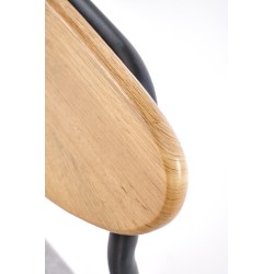 'DICKY Set: Table + 4 Chairs, Natural / Black / Ash' 'DICKY Set: Table + 4 Chairs, Natural / Black / Ash'