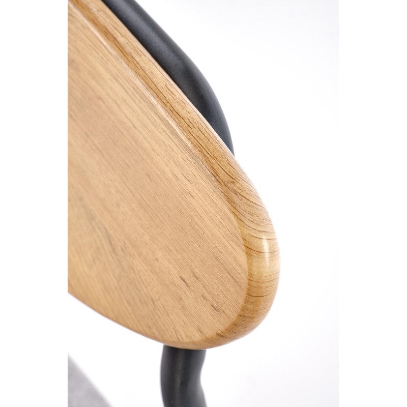 'DICKY Set: Table + 4 Chairs, Natural / Black / Ash' 'DICKY Set: Table + 4 Chairs, Natural / Black / Ash'