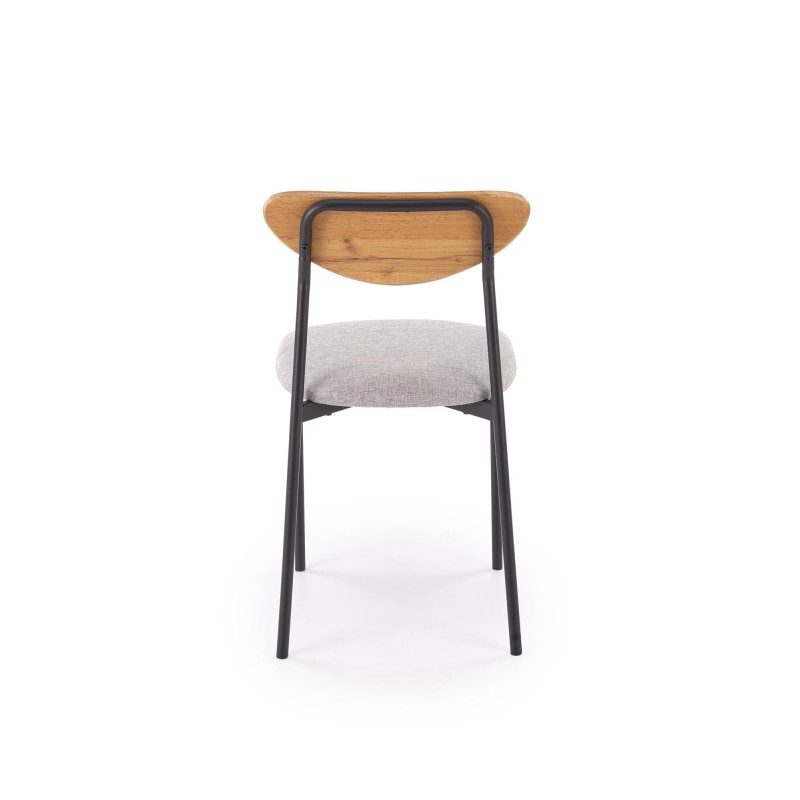 'DICKY Set: Table + 4 Chairs, Natural / Black / Ash' 'DICKY Set: Table + 4 Chairs, Natural / Black / Ash'