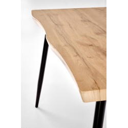 DICKY zestaw stół + 4 krzesła, naturalny / czarny / popielaty (2p 1szt) DICKY zestaw stół + 4 krzesła, naturalny / czarny / popielaty (2p 1szt)
