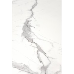 'DIESEL Extendable Table Top - White Marble / Ash Grey, Legs - Black' 'DIESEL Extendable Table Top - White Marble / Ash Grey, Legs - Black'