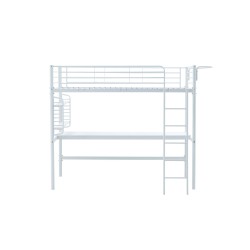 'DOLCE Bunk Bed with Desk and Organizer, White' 'DOLCE Bunk Bed with Desk and Organizer, White'