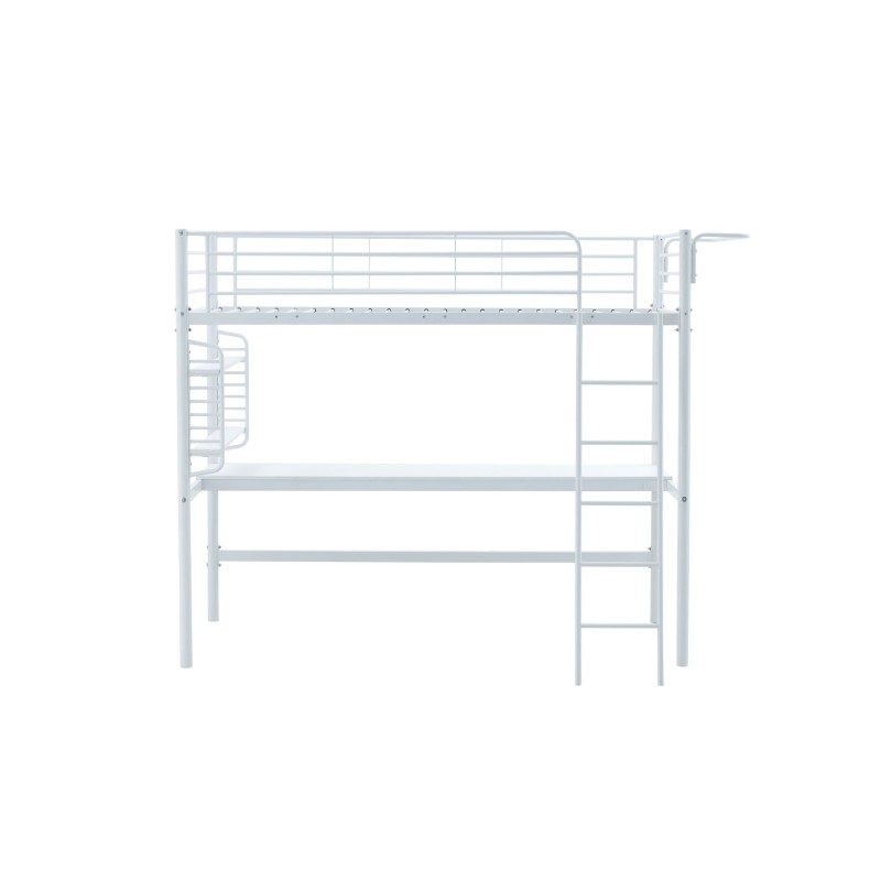 'DOLCE Bunk Bed with Desk and Organizer, White' 'DOLCE Bunk Bed with Desk and Organizer, White'