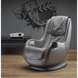 'DOPIO Relaxation Armchair with Massage Function in Ash Grey' 'DOPIO Relaxation Armchair with Massage Function in Ash Grey'