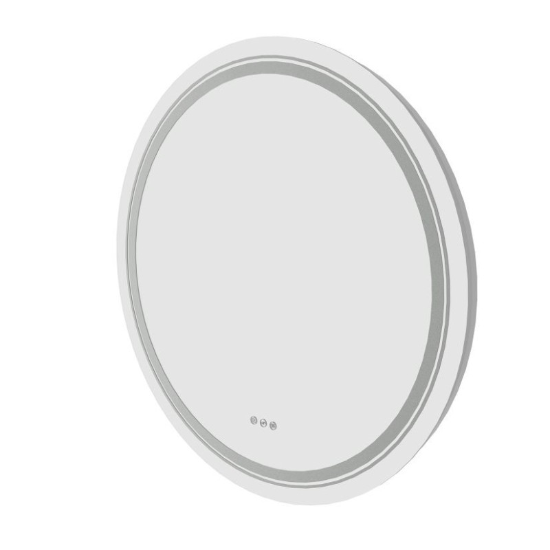 'DOVER 80 Bathroom Wall Mirror, Silver' 'DOVER 80 Bathroom Wall Mirror, Silver'