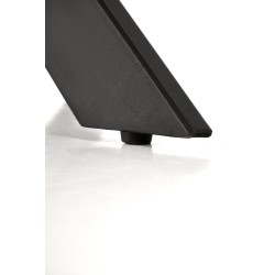'EDGAR 2 Round Table, Top - White Marble, Legs - Black' 'EDGAR 2 Round Table, Top - White Marble, Legs - Black'