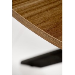 'EDGAR Table, Walnut Top, Black Legs' 'EDGAR Table, Walnut Top, Black Legs'