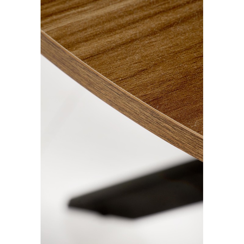 'EDGAR Table, Walnut Top, Black Legs' 'EDGAR Table, Walnut Top, Black Legs'