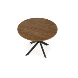 'EDGAR Table, Walnut Top, Black Legs' 'EDGAR Table, Walnut Top, Black Legs'