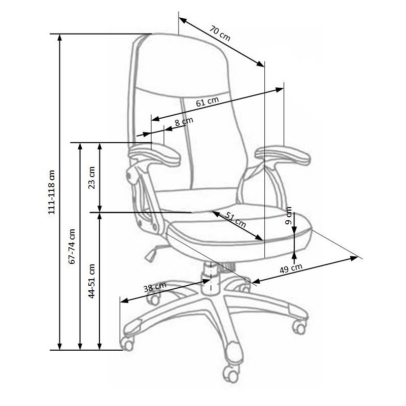'EDISON Black Office Armchair' 'EDISON Black Office Armchair'