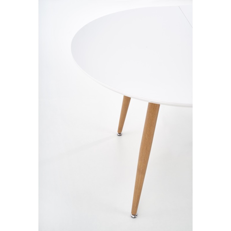 'EDWARD Extendable Table Honey Oak / White Legs: Honey Oak' 'EDWARD Extendable Table Honey Oak / White Legs: Honey Oak'