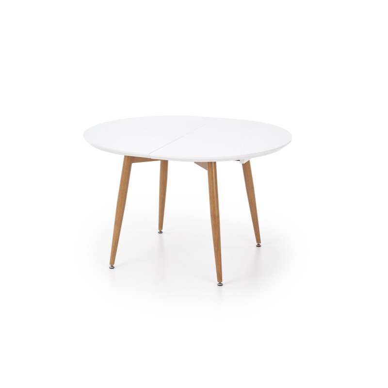 'EDWARD Extendable Table Honey Oak / White Legs: Honey Oak' 'EDWARD Extendable Table Honey Oak / White Legs: Honey Oak'