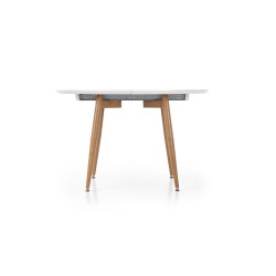 'EDWARD Extendable Table Honey Oak / White Legs: Honey Oak' 'EDWARD Extendable Table Honey Oak / White Legs: Honey Oak'