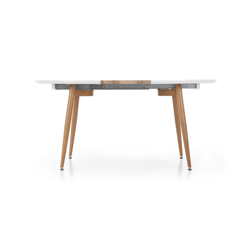 'EDWARD Extendable Table Honey Oak / White Legs: Honey Oak' 'EDWARD Extendable Table Honey Oak / White Legs: Honey Oak'