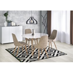 'EDWARD Extendable Table White / San Remo Oak' 'EDWARD Extendable Table White / San Remo Oak'