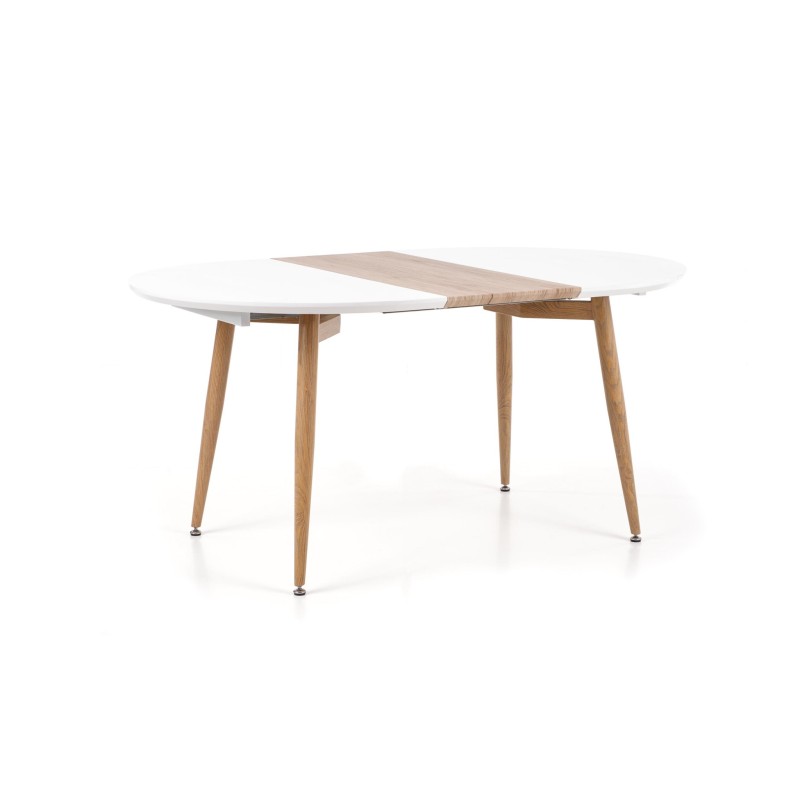 'EDWARD Extendable Table White / San Remo Oak' 'EDWARD Extendable Table White / San Remo Oak'