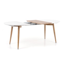 'EDWARD Extendable Table White / San Remo Oak' 'EDWARD Extendable Table White / San Remo Oak'