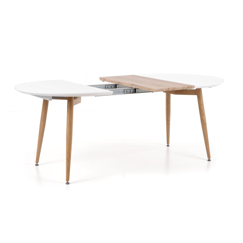 'EDWARD Extendable Table White / San Remo Oak' 'EDWARD Extendable Table White / San Remo Oak'