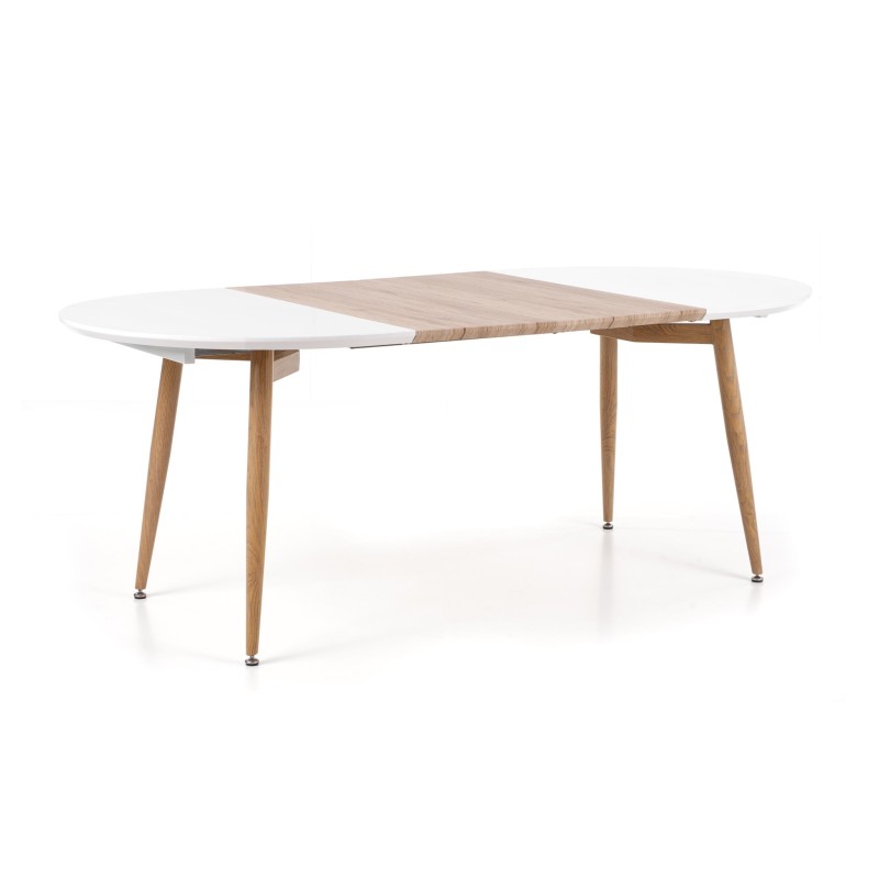 'EDWARD Extendable Table White / San Remo Oak' 'EDWARD Extendable Table White / San Remo Oak'