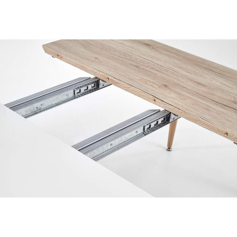 'EDWARD Extendable Table White / San Remo Oak' 'EDWARD Extendable Table White / San Remo Oak'