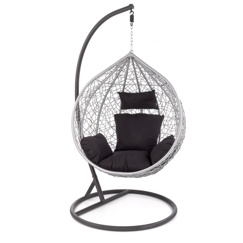 'EGGY Ash Grey / Black Garden Armchair' 'EGGY Ash Grey / Black Garden Armchair'