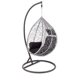 'EGGY Ash Grey / Black Garden Armchair' 'EGGY Ash Grey / Black Garden Armchair'