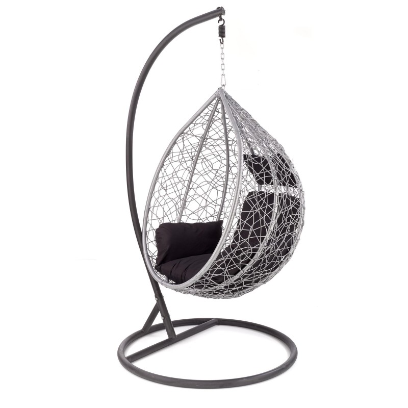 'EGGY Ash Grey / Black Garden Armchair' 'EGGY Ash Grey / Black Garden Armchair'