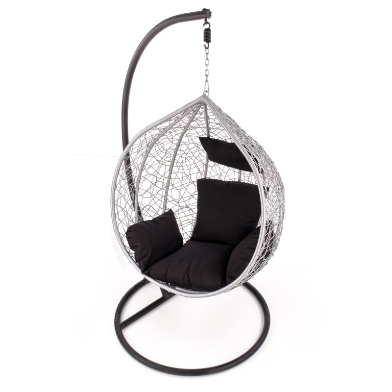 'EGGY Ash Grey / Black Garden Armchair' 'EGGY Ash Grey / Black Garden Armchair'