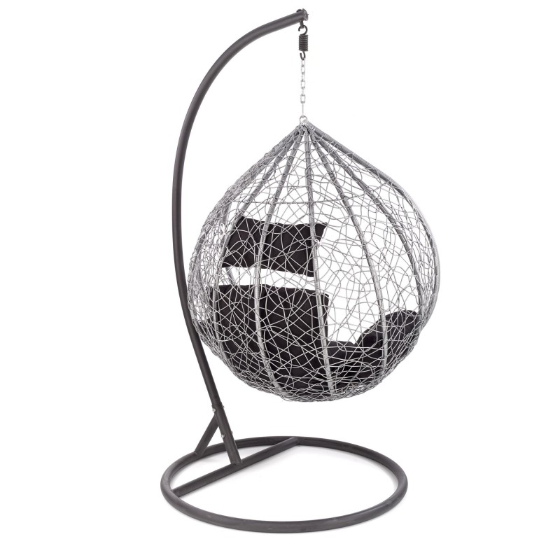 'EGGY Ash Grey / Black Garden Armchair' 'EGGY Ash Grey / Black Garden Armchair'