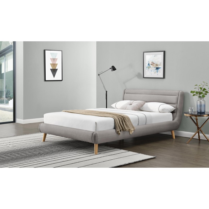 'ELANDA 160cm Light Ash Bed'