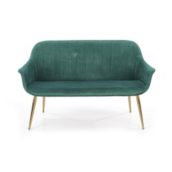 ELEGANCE 2 XL sofa tapicerka - ciemny zielony, nogi - złote (1p 1szt) ELEGANCE 2 XL sofa tapicerka - ciemny zielony, nogi - złote (1p 1szt)