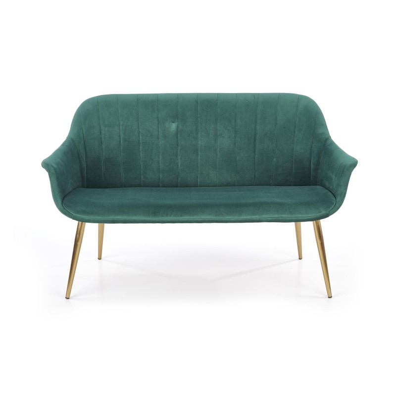 ELEGANCE 2 XL sofa tapicerka - ciemny zielony, nogi - złote (1p 1szt) ELEGANCE 2 XL sofa tapicerka - ciemny zielony, nogi - złote (1p 1szt)