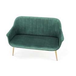 ELEGANCE 2 XL sofa tapicerka - ciemny zielony, nogi - złote (1p 1szt) ELEGANCE 2 XL sofa tapicerka - ciemny zielony, nogi - złote (1p 1szt)