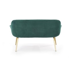 ELEGANCE 2 XL sofa tapicerka - ciemny zielony, nogi - złote (1p 1szt) ELEGANCE 2 XL sofa tapicerka - ciemny zielony, nogi - złote (1p 1szt)