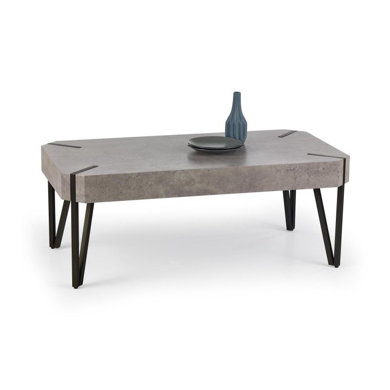 'EMILY Concrete / Black Coffee Table' 'EMILY Concrete / Black Coffee Table'