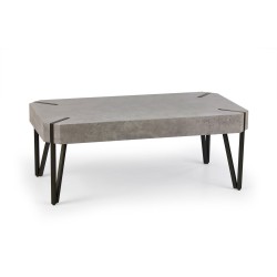 EMILY ława beton / czarny (1p 1szt) EMILY ława beton / czarny (1p 1szt)