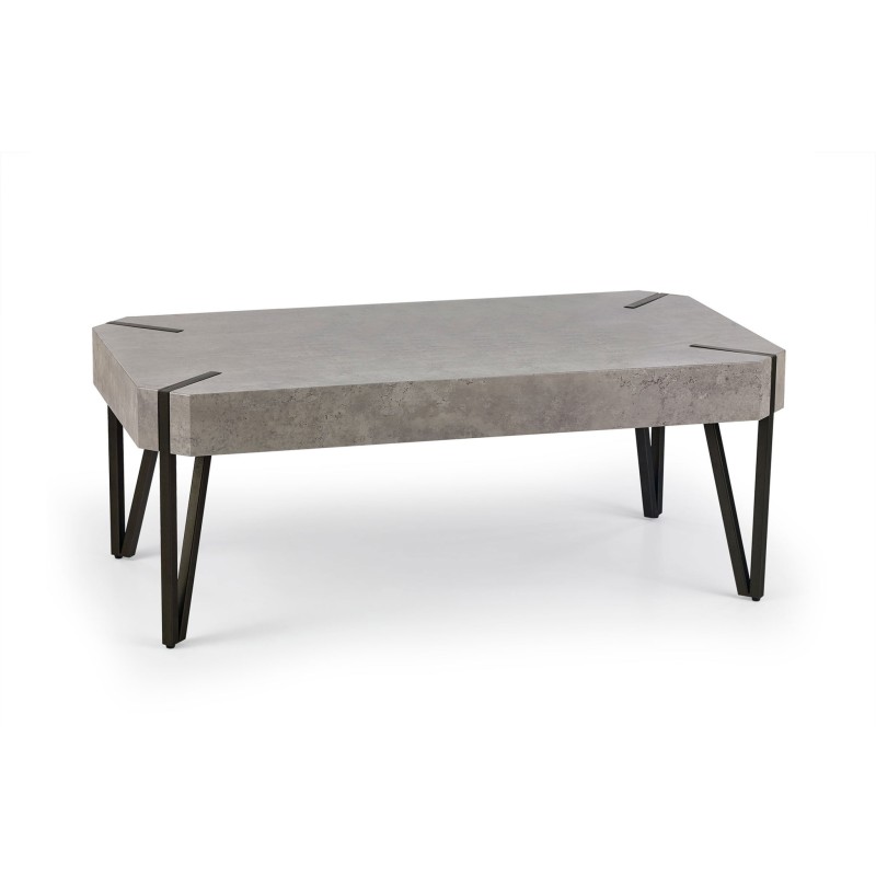 'EMILY Concrete / Black Coffee Table' 'EMILY Concrete / Black Coffee Table'