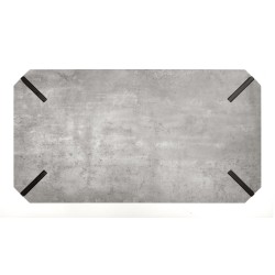 'EMILY Concrete / Black Coffee Table' 'EMILY Concrete / Black Coffee Table'