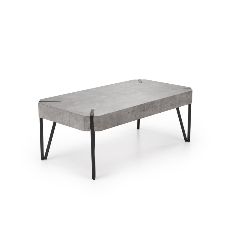 'EMILY Concrete / Black Coffee Table' 'EMILY Concrete / Black Coffee Table'
