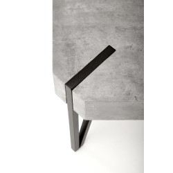 'EMILY Concrete / Black Coffee Table' 'EMILY Concrete / Black Coffee Table'