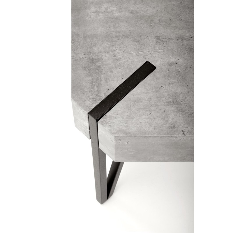 'EMILY Concrete / Black Coffee Table' 'EMILY Concrete / Black Coffee Table'