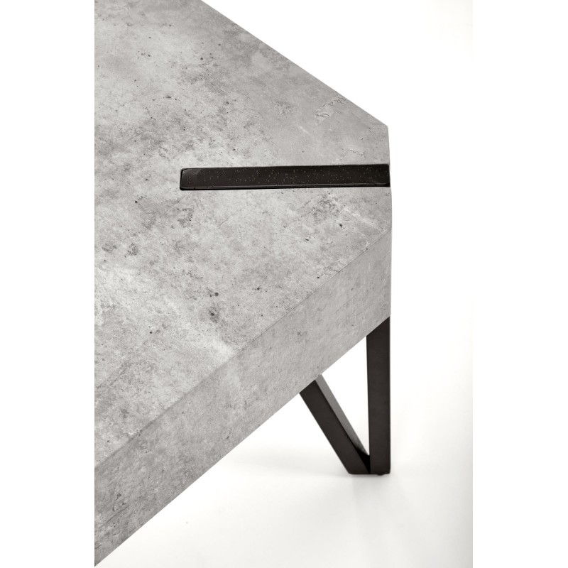 'EMILY Concrete / Black Coffee Table' 'EMILY Concrete / Black Coffee Table'