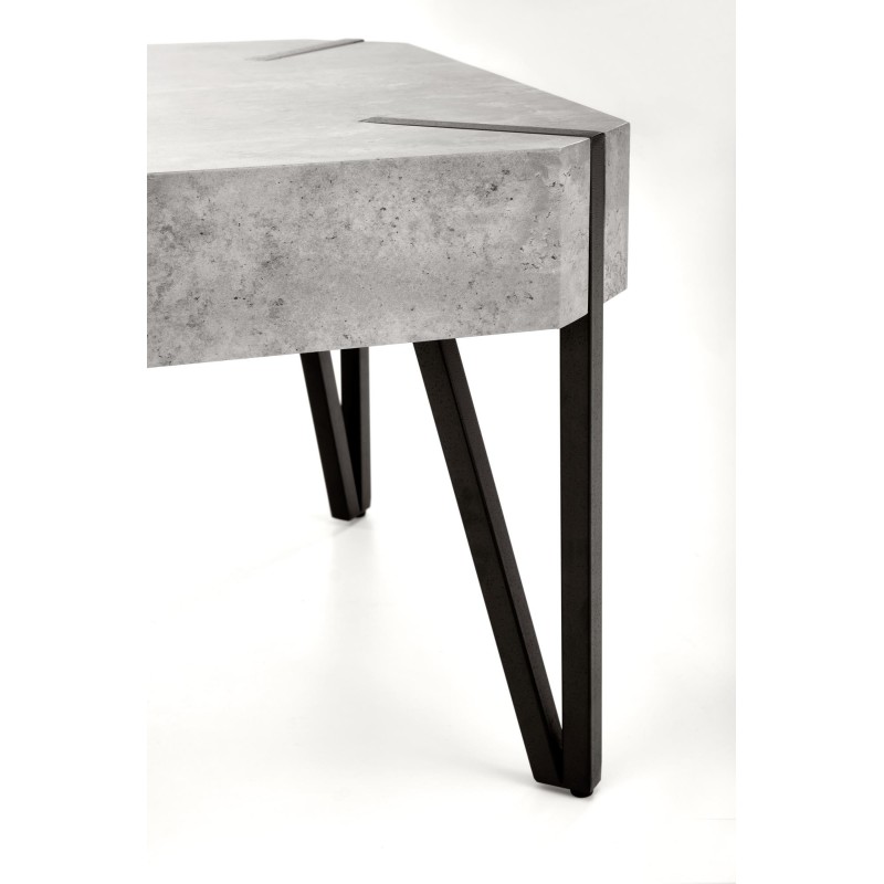'EMILY Concrete / Black Coffee Table' 'EMILY Concrete / Black Coffee Table'