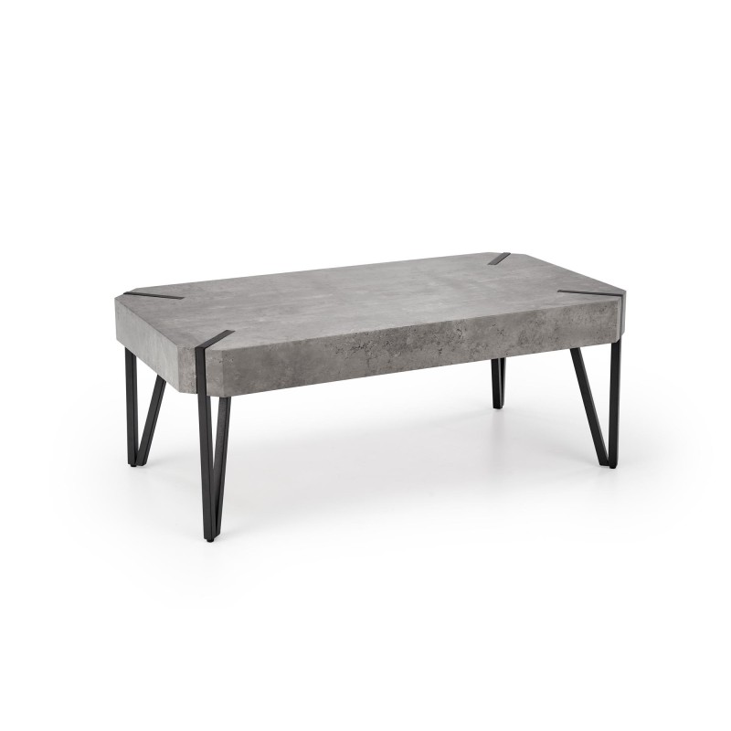 'EMILY Concrete / Black Coffee Table' 'EMILY Concrete / Black Coffee Table'