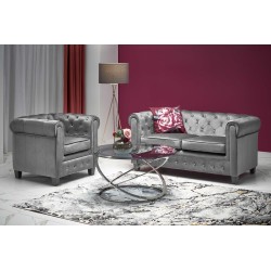 'ERIKSEN Relaxation Chair in Ash Grey / Black'