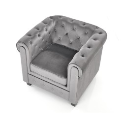 'ERIKSEN Relaxation Chair in Ash Grey / Black' 'ERIKSEN Relaxation Chair in Ash Grey / Black'