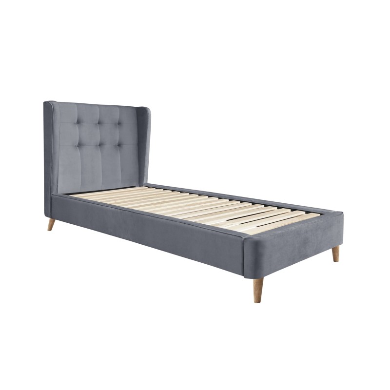 'ESTELLA 90 cm Ash Grey Bed' 'ESTELLA 90 cm Ash Grey Bed'